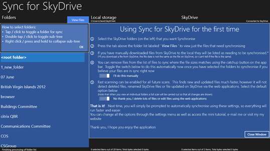 Sync for SkyDrive screenshot 6