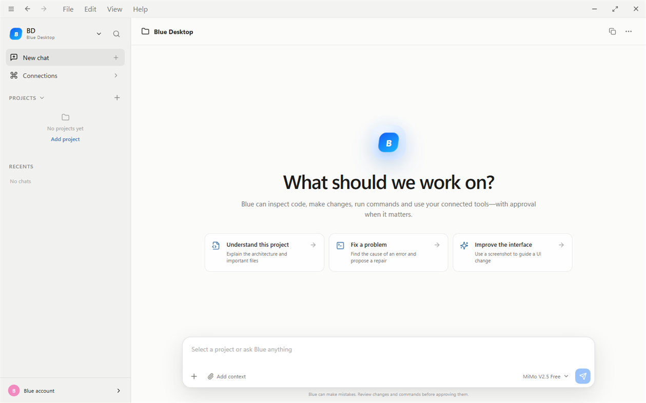 #1. Blue Desktop (Windows) Od: Imergene