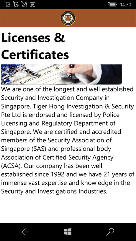 #7. Tiger Hong (Windows) Podle: Riya Infotech Solutions Pte Ltd