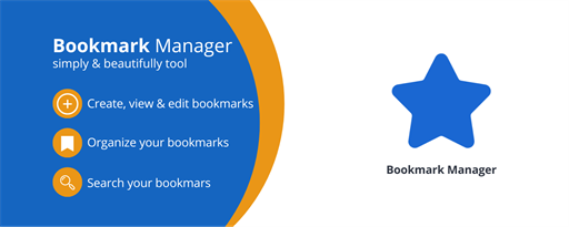 Bookmark Manager - Organize Bookmarks Menu marquee promo image