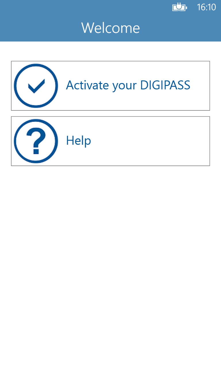 DIGIPASS for Windows 10 Mobile