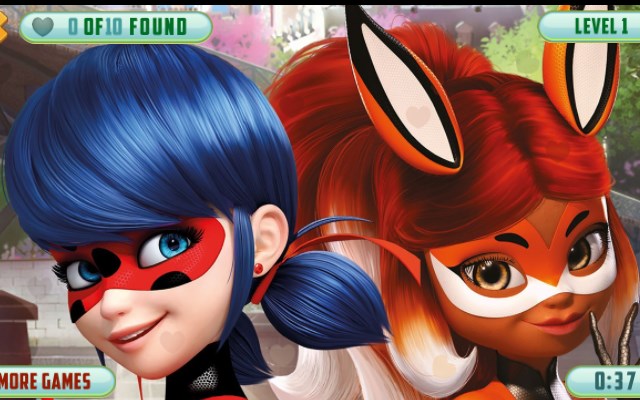 Ladybug Hidden Hearts Game