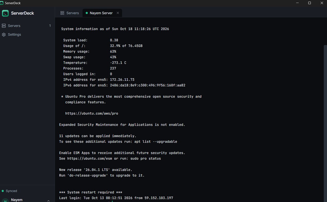 #4. ServerDeck (Windows) 게시자: Md Nayem Hossain