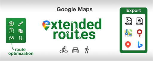 Extended Routes for Google Maps marquee promo image