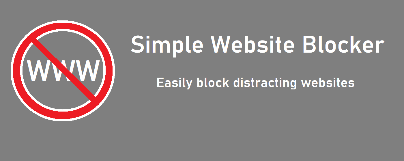 Simple Website Blocker marquee promo image