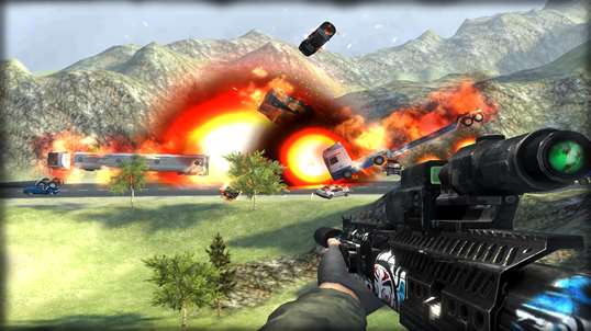 Traffic Ops 3D Shooter - Sniper car destruction screenshot 1