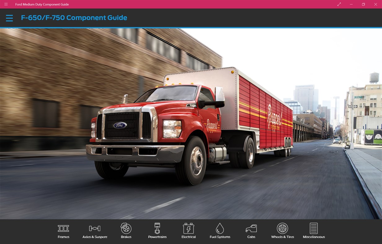 #1. Ford Medium Duty Component Guide (Windows) Podle: Alteris Group LLC