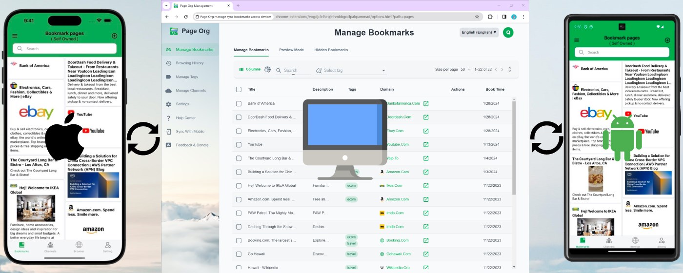 Bookmark, AI Tagging, Cache & Screenshot | PageOrg