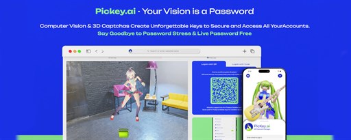 PicKey.ai - Password Manager marquee promo image