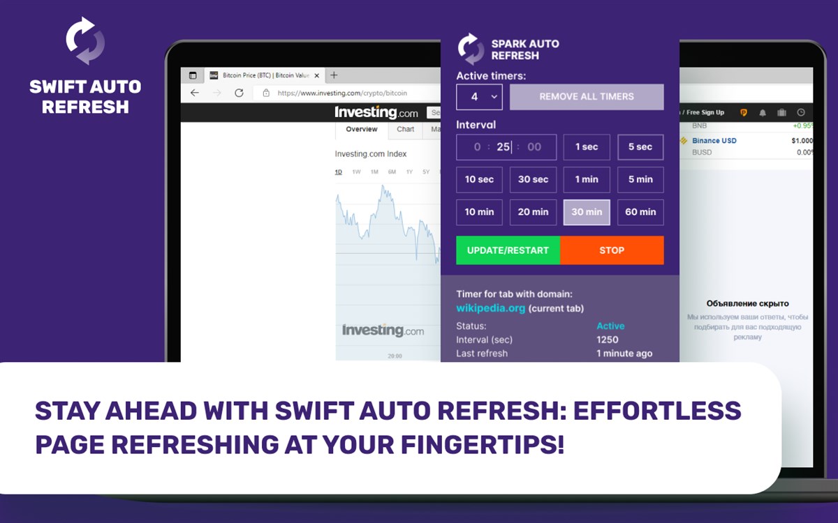 Swift Auto Refresh - Auto Refresh for Tabs