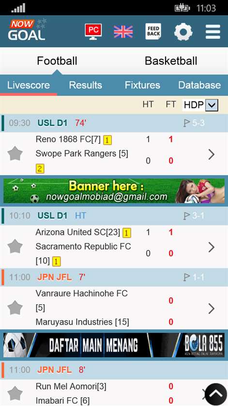 NowGoal Livescores Screenshots 2