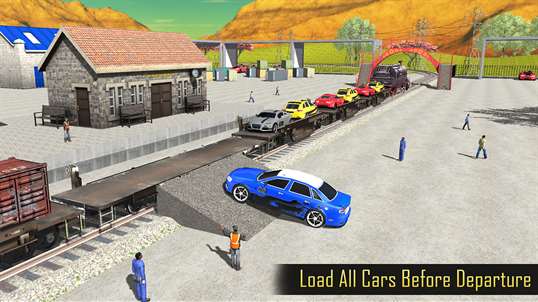 Cargo Train City Station - Cars & Oil Delivery Sim screenshot 3