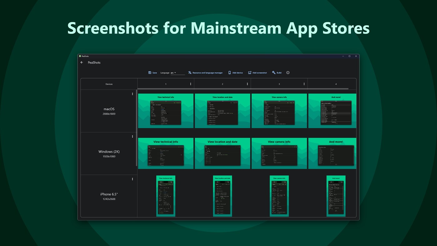 #1. PeaShots (Windows) 由: Mgenware