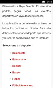 Roja Directa App screenshot 1