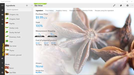 Food Cost Profiler screenshot 3