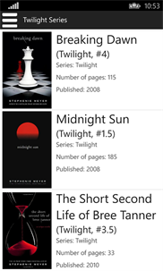 Twilight Novel Series screenshot 3