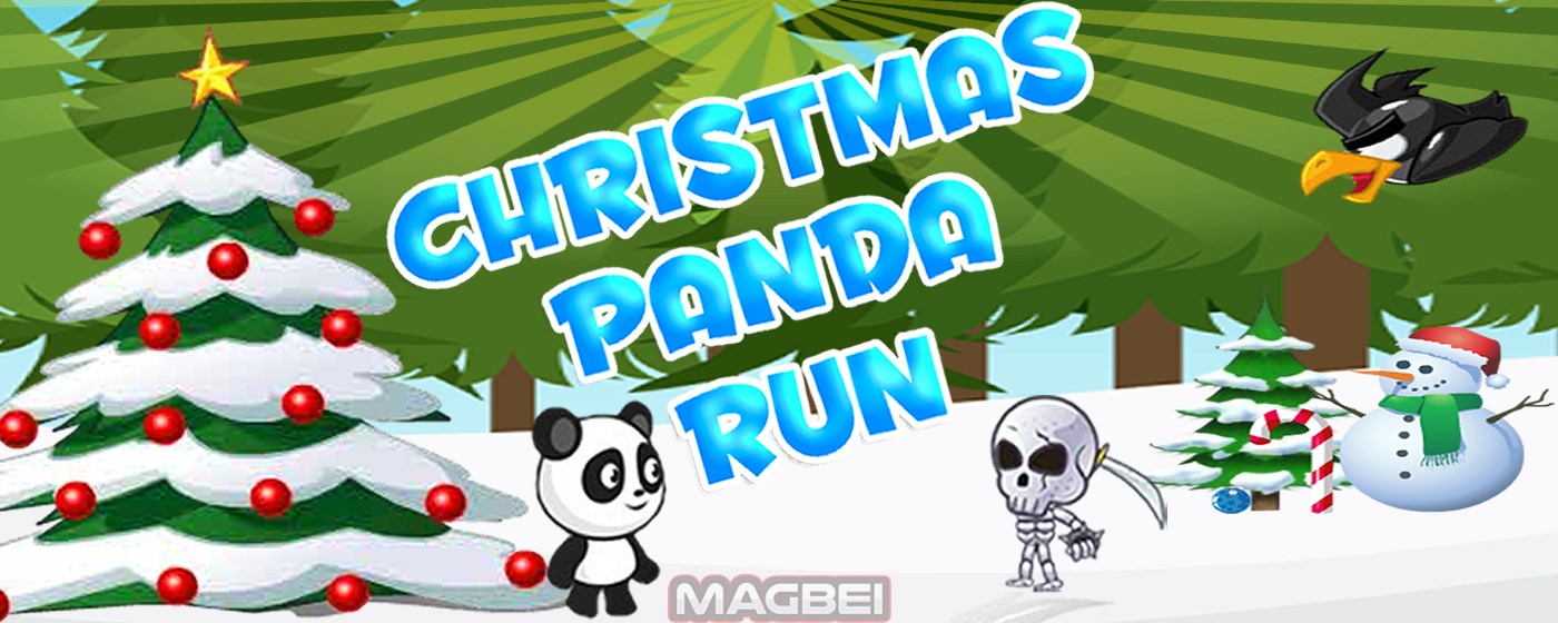 Christmas Panda Run Game - Runs Offline marquee promo image