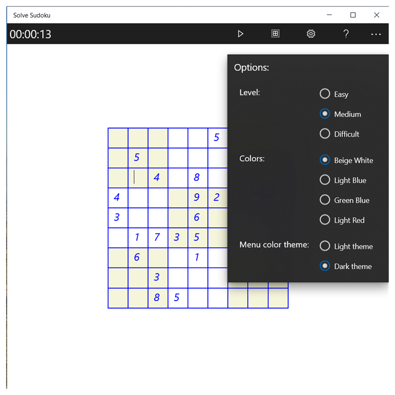 #2. Solve Sudoku (Windows) By: Yair Hirschfeld