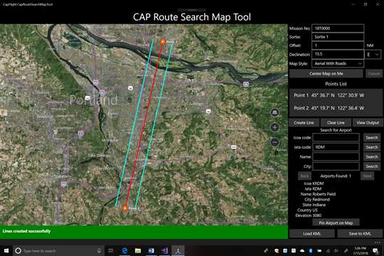 CAP Route Search Map Tool screenshot 3