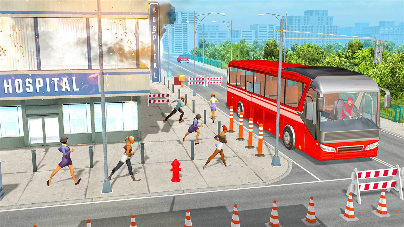 #4. E Bus Drive (Windows) Podle: LucknOk Game