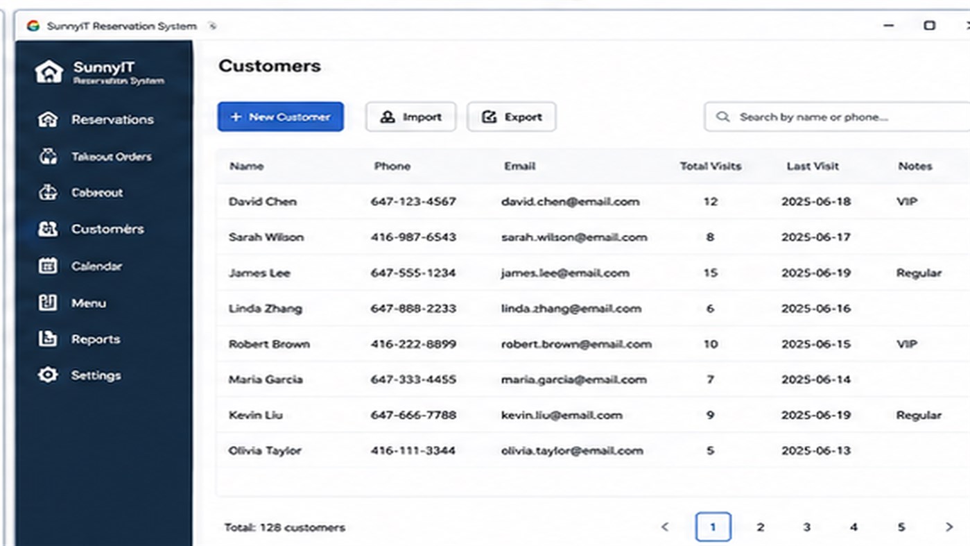 #5. Restaurant Booking (Windows) By: Sunny IT APPS
