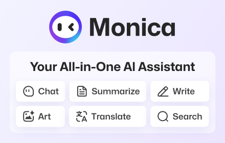 Monica - Your AI Copilot powered by ChatGPT, DeepSeek small promo image