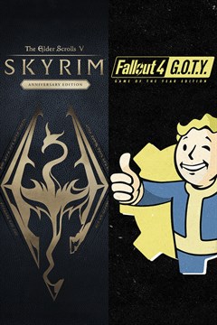 Cover poster for Skyrim Anniversary Edition + Fallout 4 G.O.T.Y Bundle