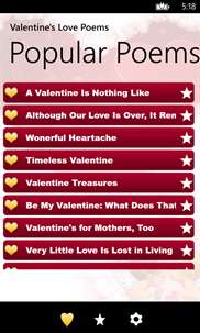 Valentine's Love Poems screenshot 2