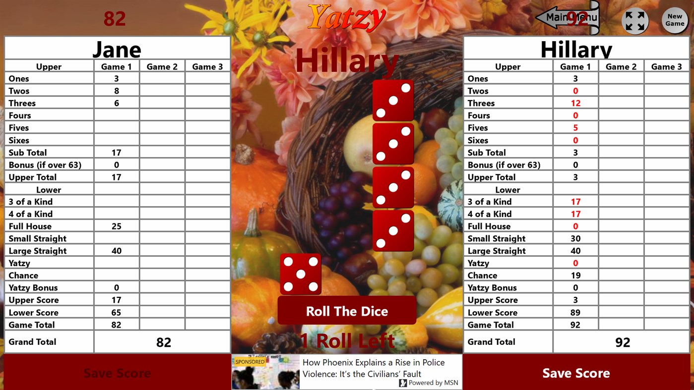 #7. Yatzy Multi-Game Edition (Xbox) By: Site Sculptors