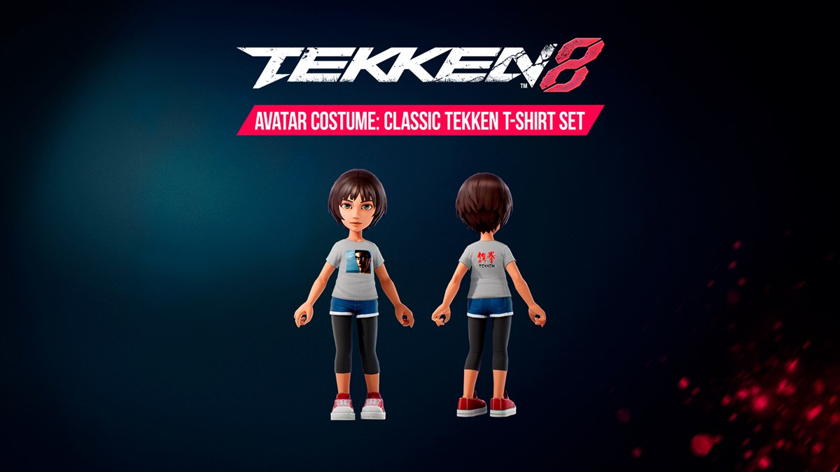 TEKKEN 8 - Avatar Costume: Classic TEKKEN T-Shirt Set