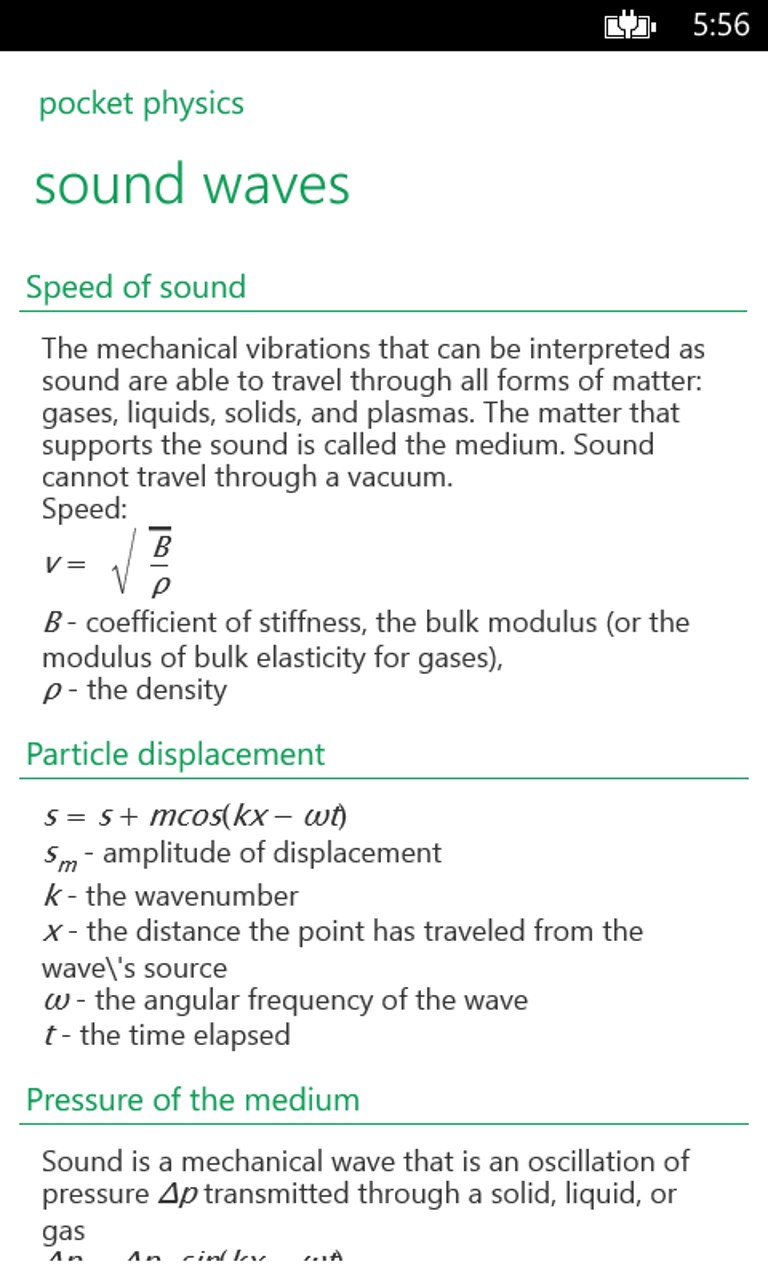 Screenshot 4 Pocket Physics windows