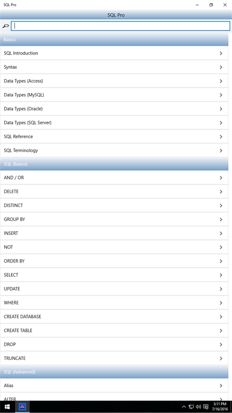 SQL Pro Screenshots 1