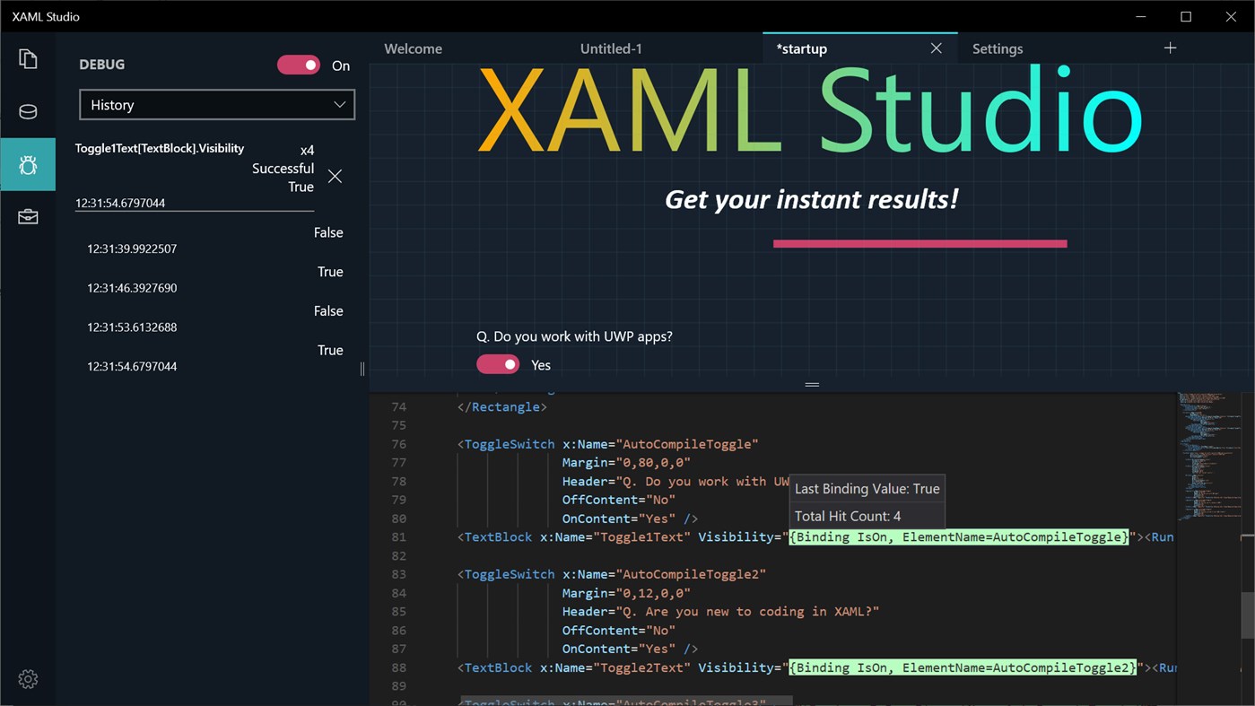 #2. XAML Studio (Windows) Podle: Microsoft Corporation