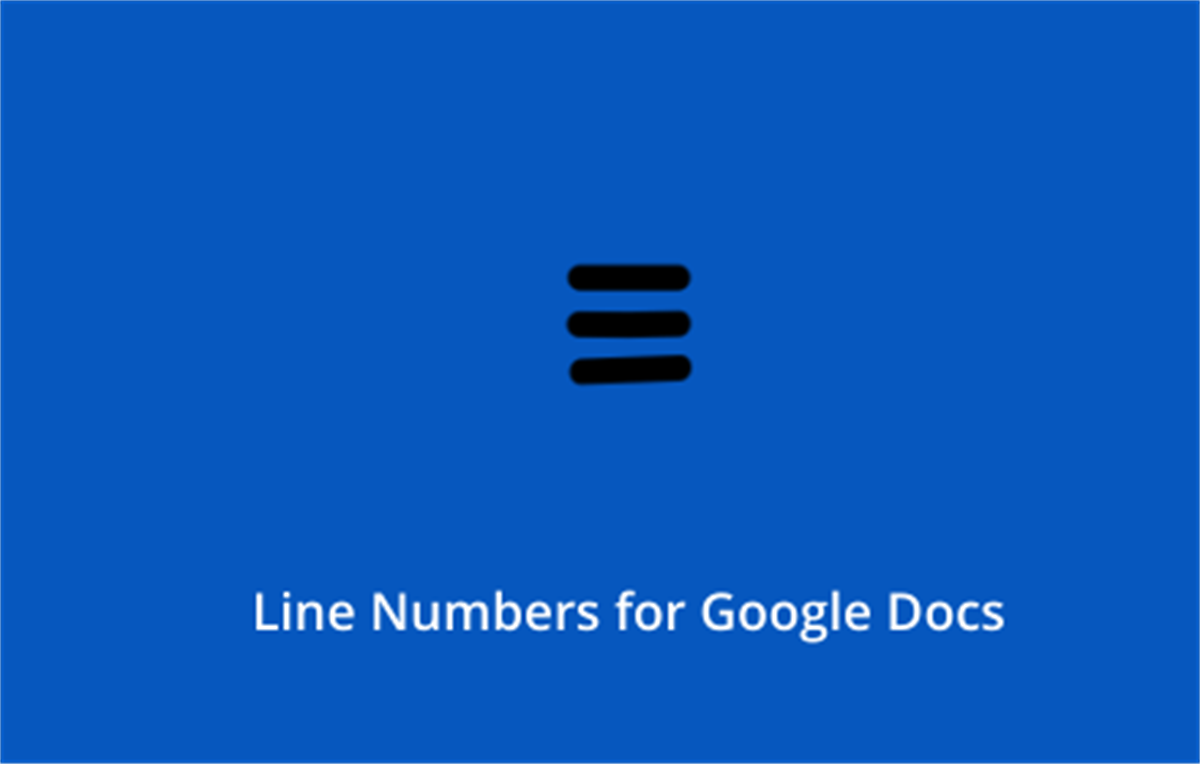 Line Numbers for Google Docs