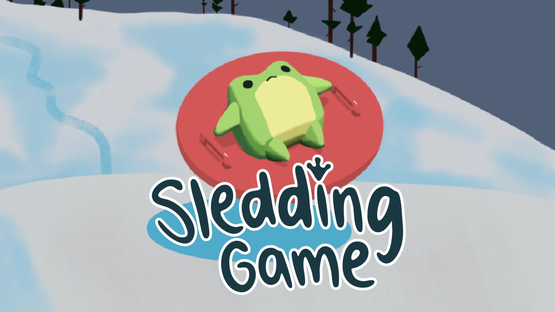 sledding game key art
