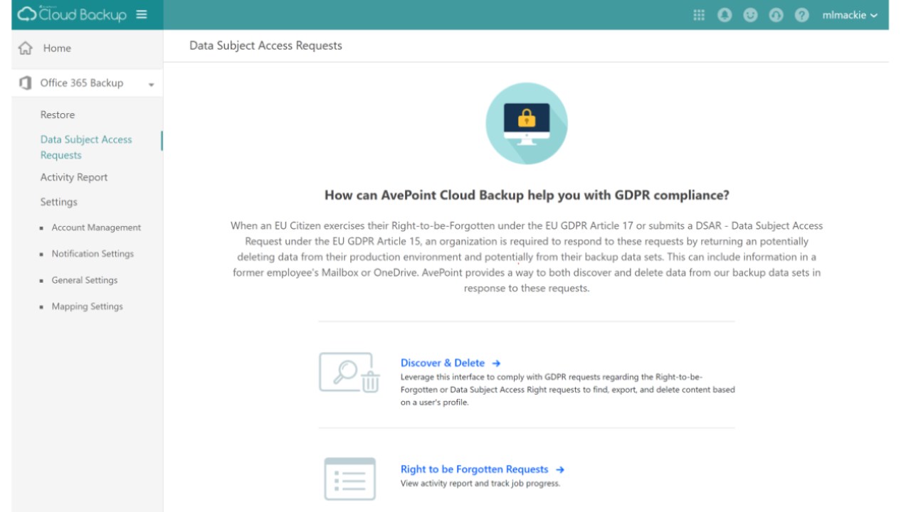 Snapshot 5 of Cloud Backup for Microsoft 365