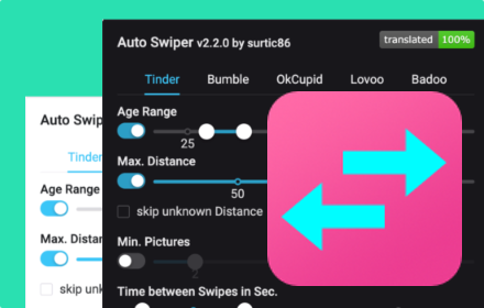 Auto Swiper for Tinder, Bumble and more! small promo image