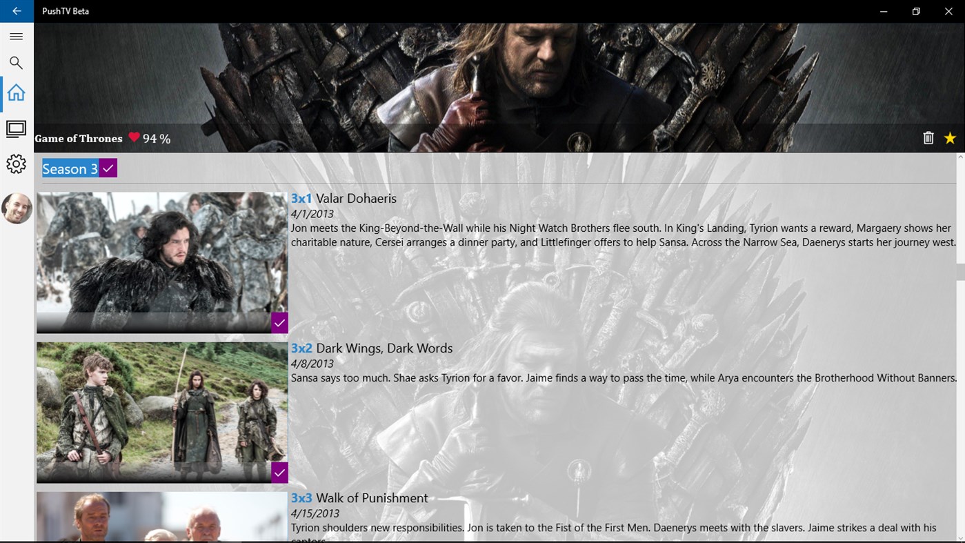 #2. PushTV Beta (Windows) 由: nirlavi