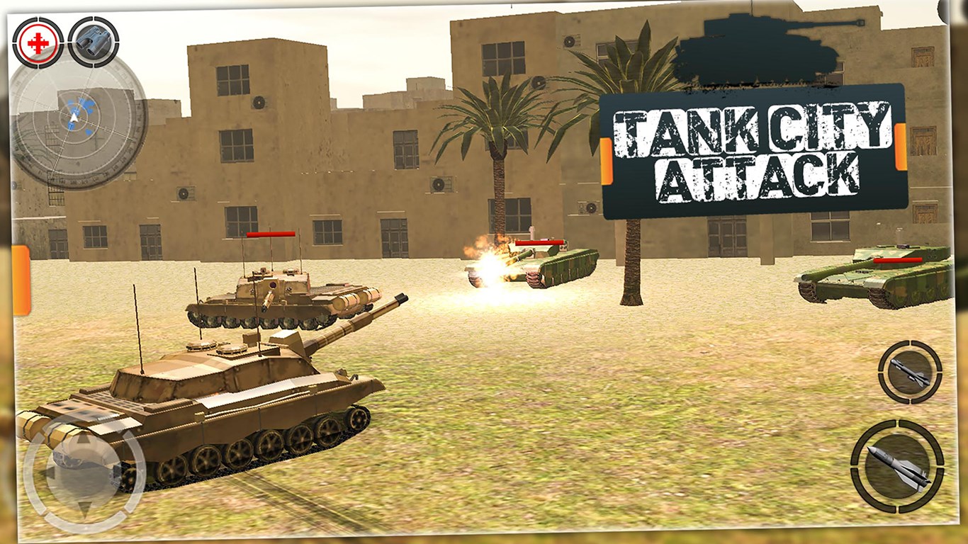 War Tank City Attack 3D - Frontline Army Assault