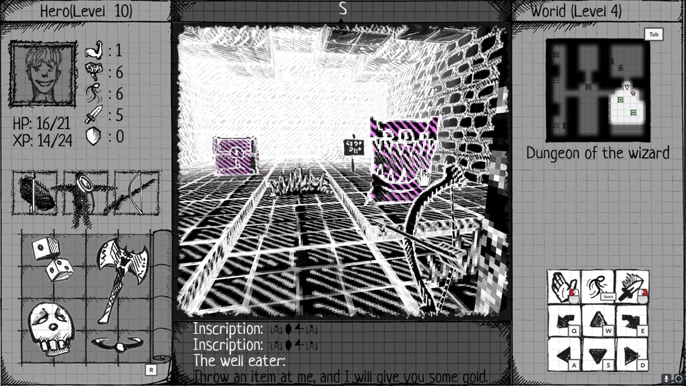 #3. Drawngeon: Dungeons of Ink and Paper (Windows) By: DarkDes Labs