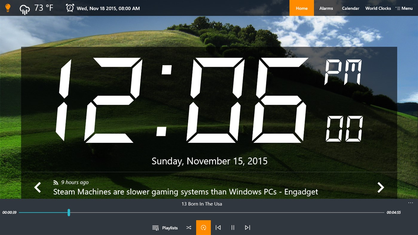 Программа часы. Будильник на ПК. Программа цифровые часы для Windows. Будильник Microsoft. Windows 10 Alarm.