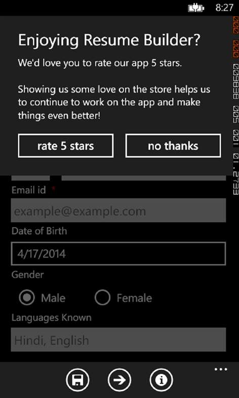 ResumeBuilder Screenshots 2