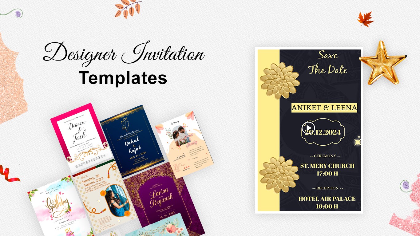 Temple Sketch Wedding Invitation Video Cartoon Couple Creative Blue Theme –  SeeMyMarriage, image size:1366x768