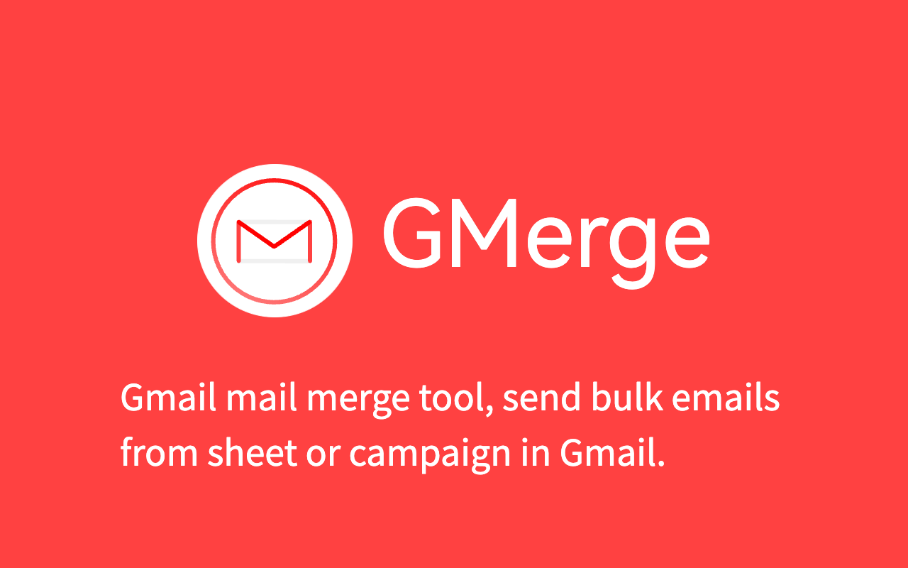 GMerge - Gmail Merge Mail promo image