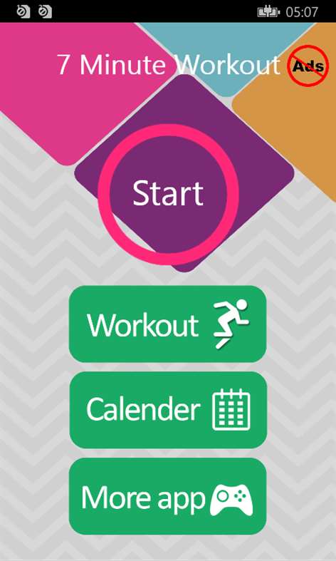 7 Minute Workout Fitness Challenge Screenshots 1