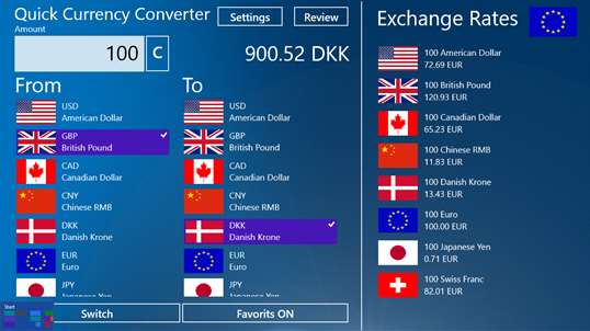 Quick Currency Converter screenshot 1