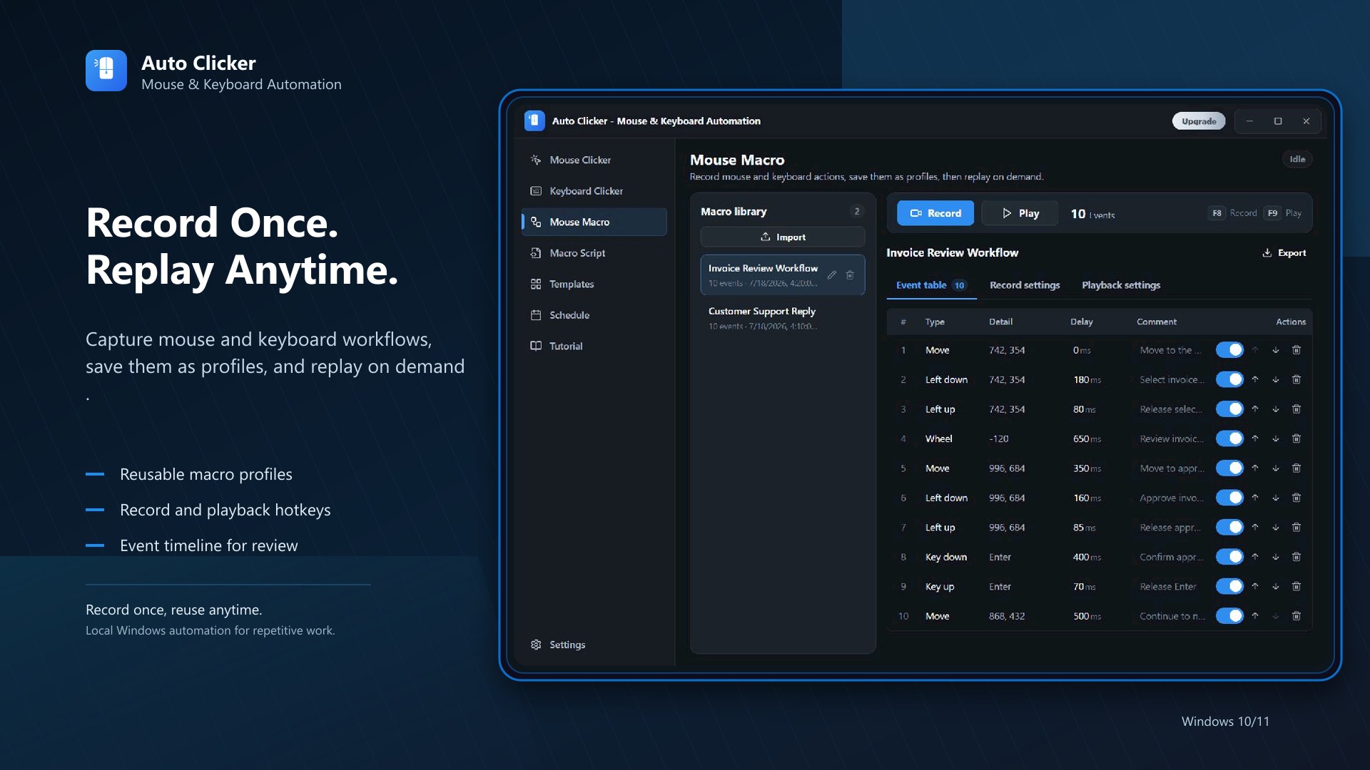 Auto Clicker - Mouse & Keyboard Automation screenshot