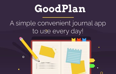 GoodPlan - daily notes as NEW TAB page small promo image