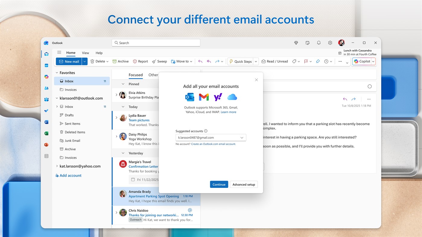 #2. Outlook for Windows (Windows) Με: Microsoft Corporation