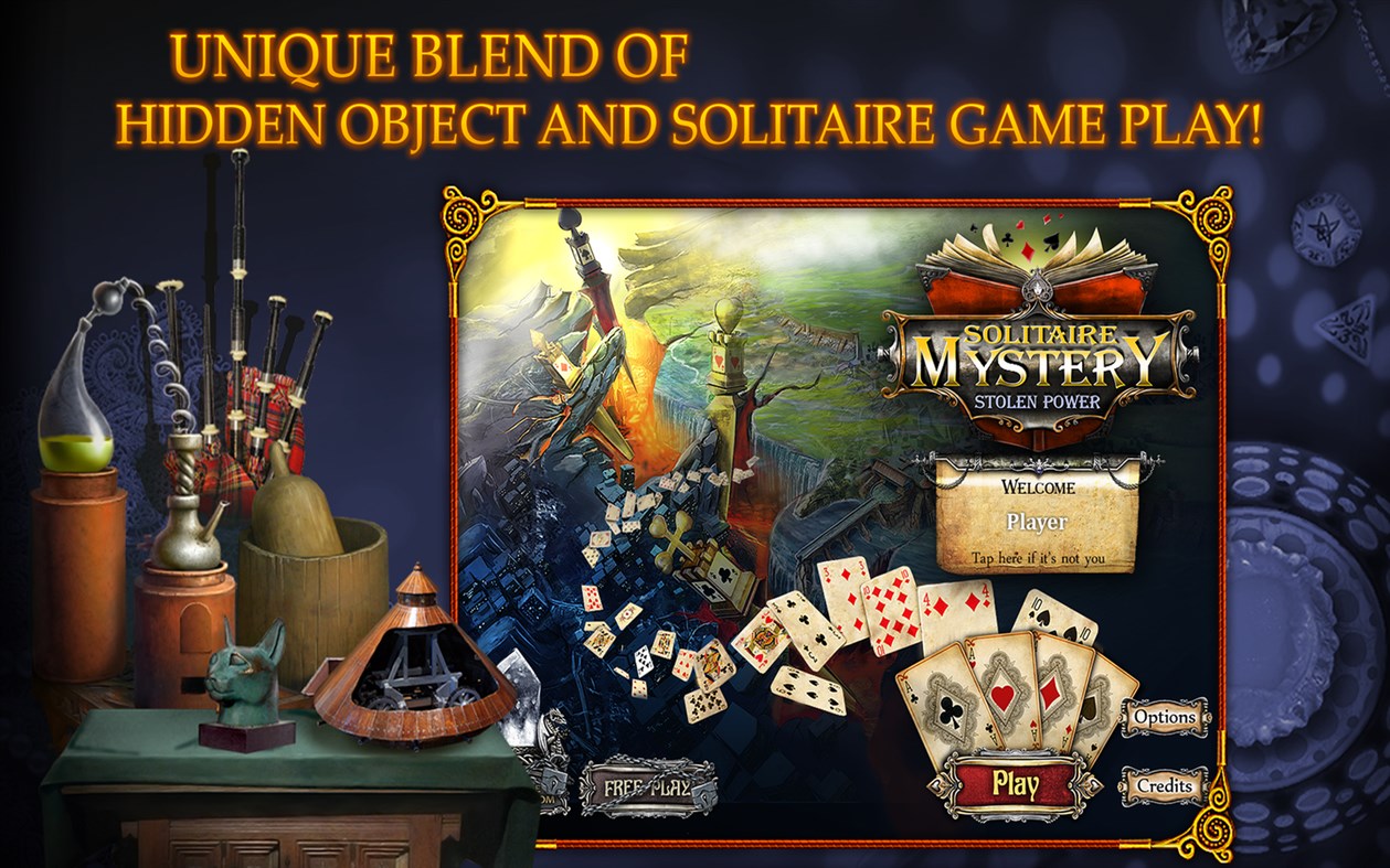 #1. Solitaire Mystery: Stolen Power (Windows) Door: JoyBits Ltd.